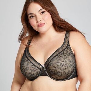 CACIQUE Unlined Modern Lace Bra
